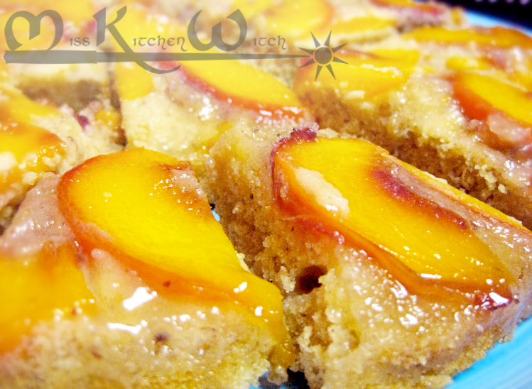 Gluten-free, Vegan Peach Upside-down Cake
