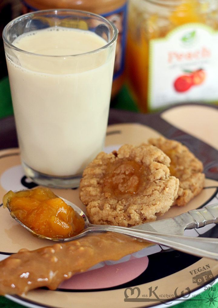 Vegan Peanut Butter & Jelly Cookies