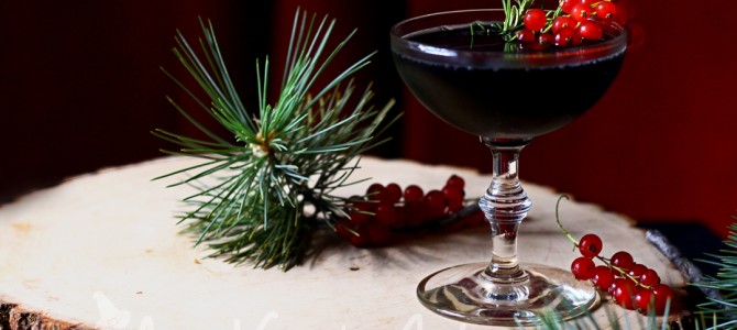 Black Lodge Cocktail with Pine Syrup