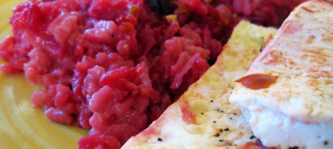 Vegan Beet Bejeweled Risotto