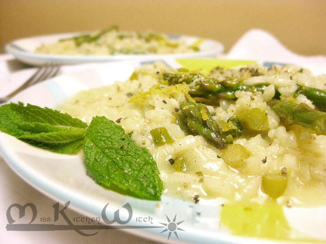 Asparagus Risotto with Lemon and Mint