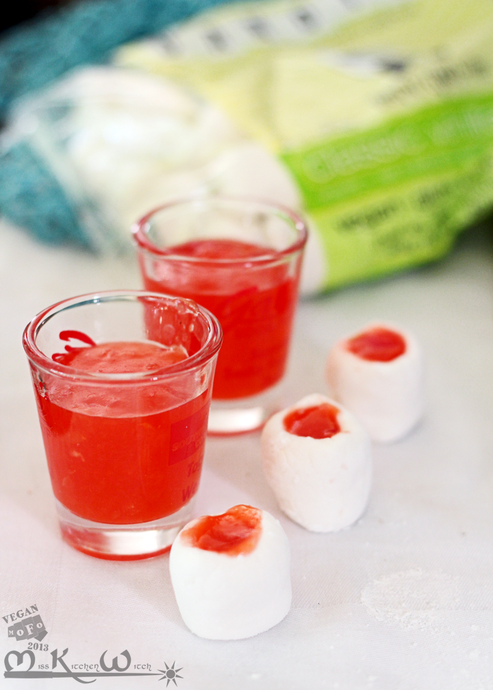 Vegan Jello Shots with Marshmallow Shooters