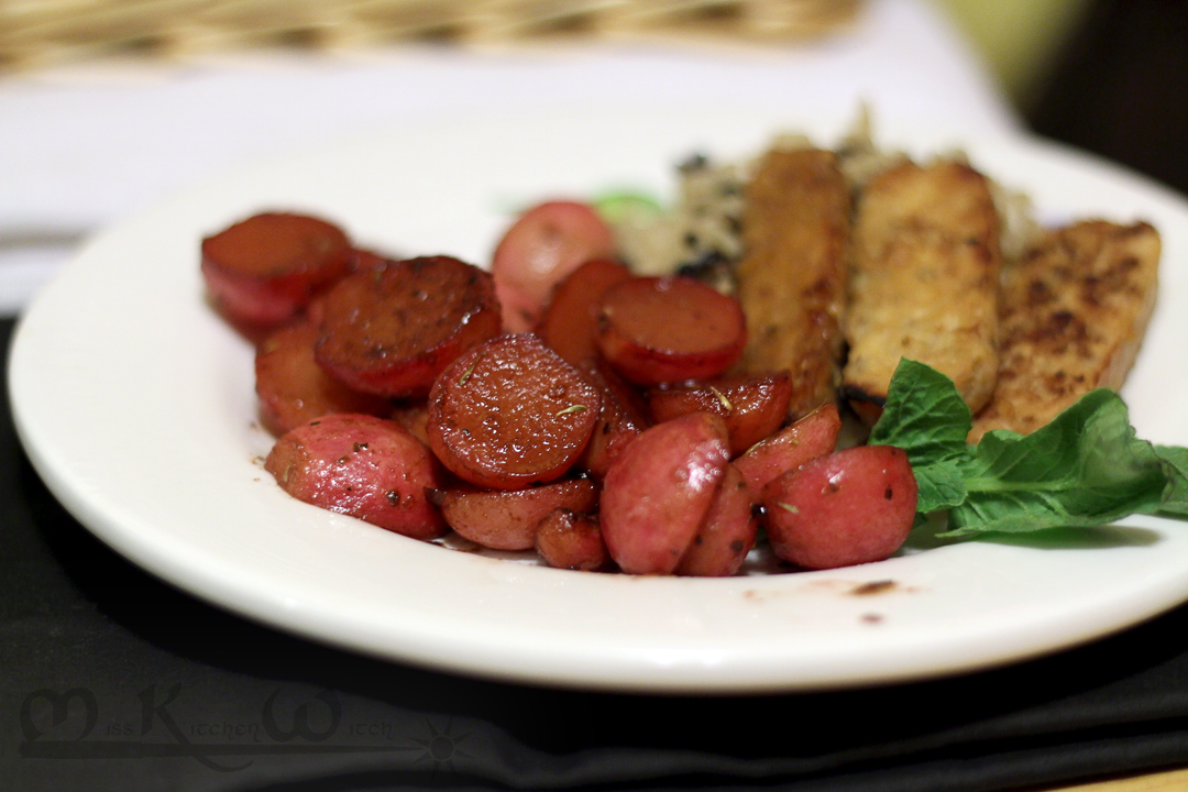 Braised, Glazed Radishes