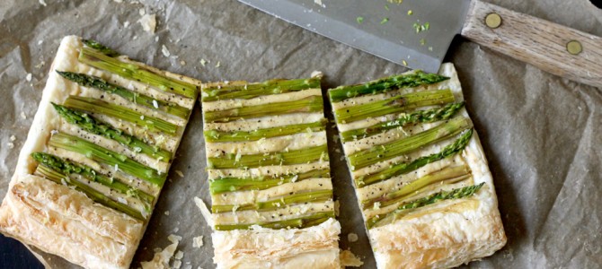 Vegan Asparagus Gruyére Cheese Tart