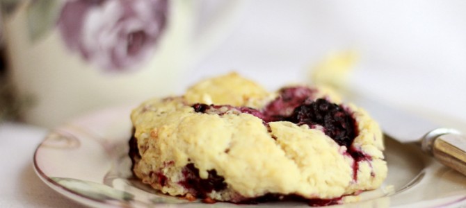 Vegan Blackberry Buttermilk Scones