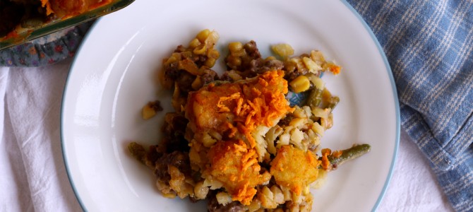 Retro Recipes: Vegan Tater Tot Casserole